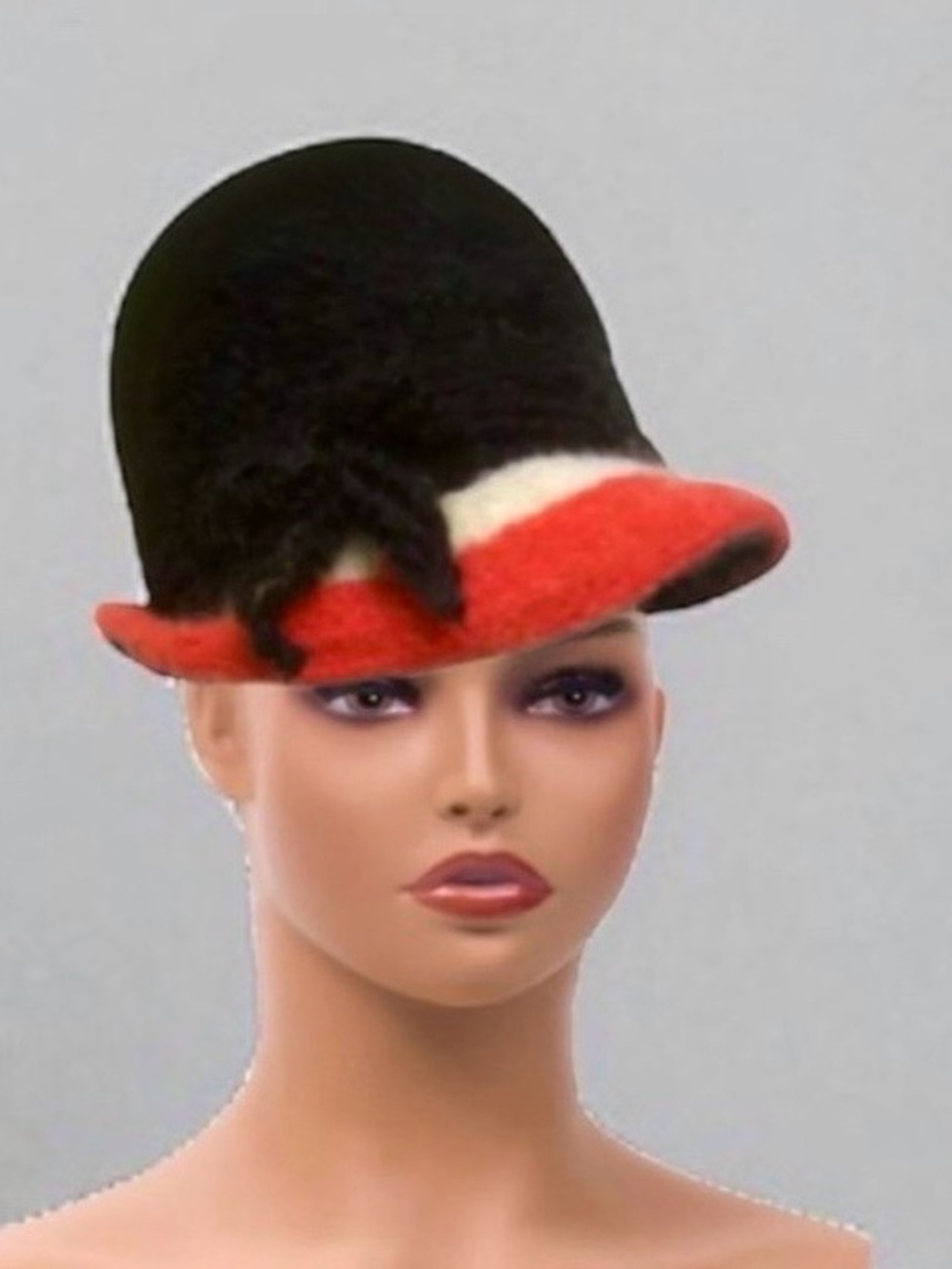 Vintage 1970s Yves Saint Laurent YSL Unstructured Wool Knit Cloche Fedora Hat